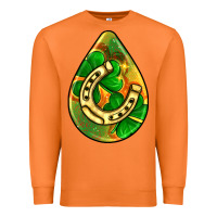 Carrot st.patrick's teardrop earrings Premium Sweatshirt - FaDigitalArtStudio