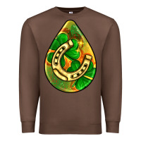 Chestnut st.patrick's teardrop earrings Premium Sweatshirt - FaDigitalArtStudio