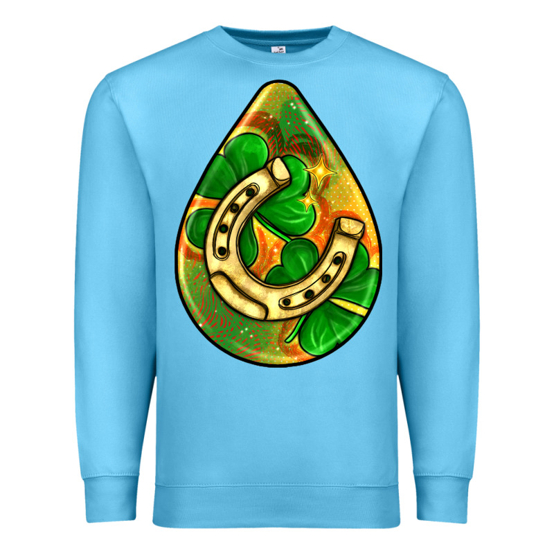 St.patrick's Teardrop Earrings Premium Sweatshirt by FaDigitalArtStudio | Teevron