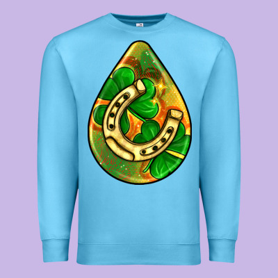 St.patrick's Teardrop Earrings Premium Sweatshirt Designed By Fadigitalartstudio