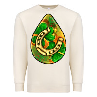 Sandshell st.patrick's teardrop earrings Premium Sweatshirt - FaDigitalArtStudio