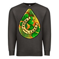 Smoke st.patrick's teardrop earrings Premium Sweatshirt - FaDigitalArtStudio