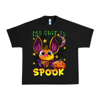 Black too cute to spook Urban Heavy Tee - LillyAllenDesigns
