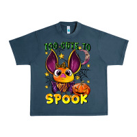 Midnight Navy too cute to spook Urban Heavy Tee - LillyAllenDesigns