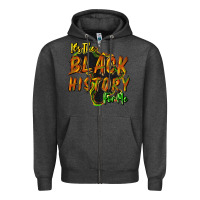 Charcoal Heather It's the black history for me Zipper Hoodie - HowdyJamesFarm