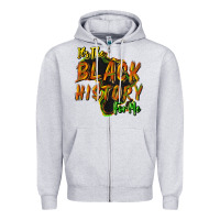 Heather Grey It's the black history for me Zipper Hoodie - HowdyJamesFarm