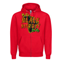 Red It's the black history for me Zipper Hoodie - HowdyJamesFarm
