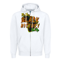 White It's the black history for me Zipper Hoodie - HowdyJamesFarm