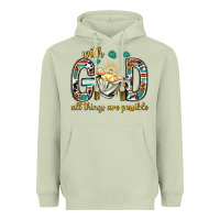 Matcha with god all things are possible with baby jesus bbs Heavyweight Hoodie - BundleAndBundleShop