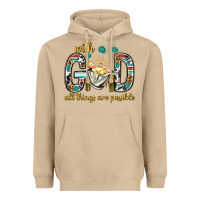 Mushroom with god all things are possible with baby jesus bbs Heavyweight Hoodie - BundleAndBundleShop