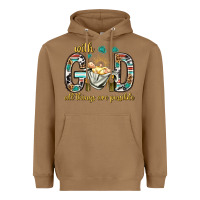 Toasted Coconut with god all things are possible with baby jesus bbs Heavyweight Hoodie - BundleAndBundleShop