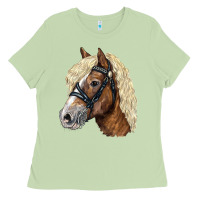 Matcha Haflinger Avelignese Horse Ladies Tee - LillyAllenDesigns