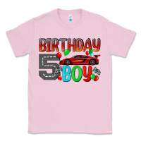 Bubblegum Pink birthday boy 5 Classic Tee - BundleAndBundleShop