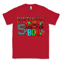 Red birthday boy 5 Classic Tee - BundleAndBundleShop