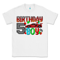 White birthday boy 5 Classic Tee - BundleAndBundleShop