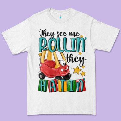 They See Me Rollin' They Hatin' Premium Tee Designed By Maliassmallbusiness