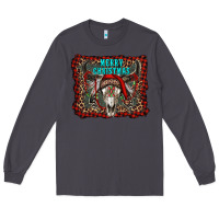 Smoke merry christmas bull skull Long Sleeve Tee - RanaPortraitStore