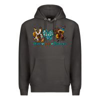Smoke peace love cowboys Premium Hoodie - OliviaCreatesArt