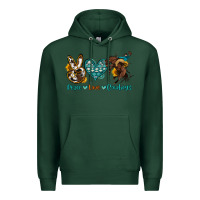 Sports Green peace love cowboys Premium Hoodie - OliviaCreatesArt