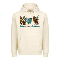 Tofu peace love cowboys Premium Hoodie - OliviaCreatesArt