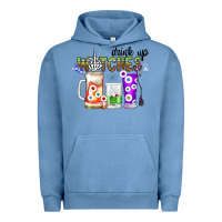 Pigment Pebble Blue Drink Up Witches Urban Hoodie - CowhideDigitalArt