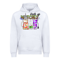 White Drink Up Witches Urban Hoodie - CowhideDigitalArt