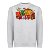 Heather Grey Mama cita Heavyweight Sweatshirt - NancyCooperArtShop