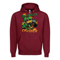 Burgundy Shamrock crusher St. Patrick's Day Zipper Hoodie - CowGirlArtShop
