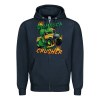 Navy Shamrock crusher St. Patrick's Day Zipper Hoodie - CowGirlArtShop