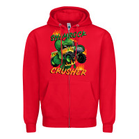 Red Shamrock crusher St. Patrick's Day Zipper Hoodie - CowGirlArtShop