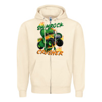 Sandshell Shamrock crusher St. Patrick's Day Zipper Hoodie - CowGirlArtShop