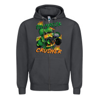 Smoke Shamrock crusher St. Patrick's Day Zipper Hoodie - CowGirlArtShop