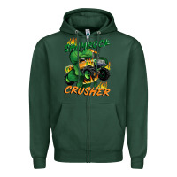 Sports Green Shamrock crusher St. Patrick's Day Zipper Hoodie - CowGirlArtShop