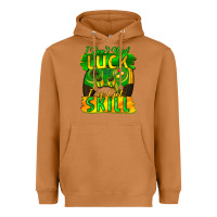 Meerkat I don't need luck i've got skill st. patricks day Heavyweight Hoodie - FaDigitalArtStudio