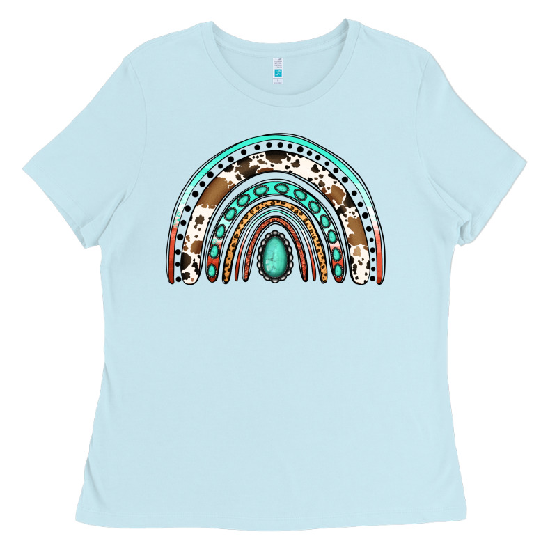 Blessed Western Rainbow Ladies Tee by Jasminsmagicworld | Teevron