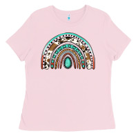 Bubblegum Pink blessed western rainbow Ladies Tee - Jasminsmagicworld