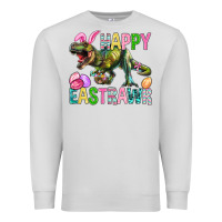 Dove Grey Happy Eastrawr Easter Premium Sweatshirt - BundleAndBundleShop