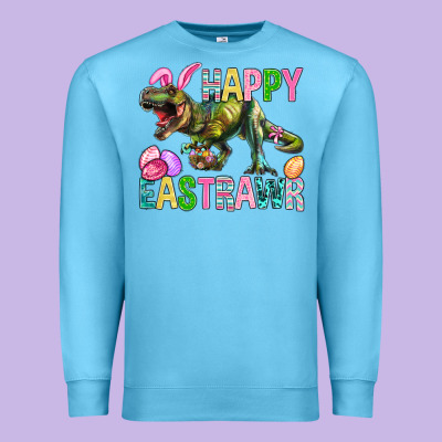 Happy Eastrawr Easter Premium Sweatshirt Designed By Bundleandbundleshop