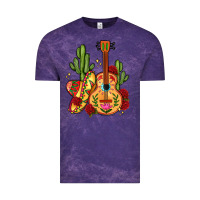 Cloud Purple mexican guitar Vintage Tee - LillyAllenDesigns