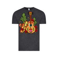 Vintage Black mexican guitar Vintage Tee - LillyAllenDesigns