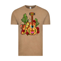 Vintage Coffee mexican guitar Vintage Tee - LillyAllenDesigns