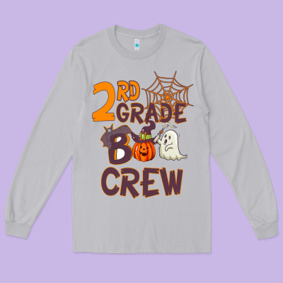 2rd Grade Boo Crew Long Sleeve Tee Designed By Bettercallsaul