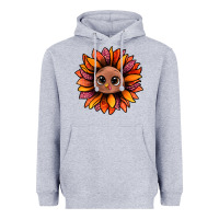 Heather Grey turkey sunflower bbs Heavyweight Hoodie - BundleAndBundleShop