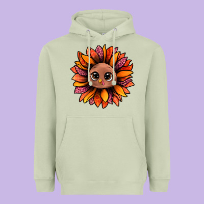 Turkey Sunflower Bbs Heavyweight Hoodie Designed By Bundleandbundleshop