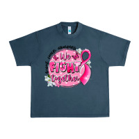 Midnight Navy breast cancer awareness we fight together Urban Heavy Tee - LillyAllenDesigns