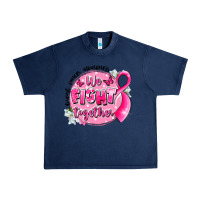 Navy breast cancer awareness we fight together Urban Heavy Tee - LillyAllenDesigns