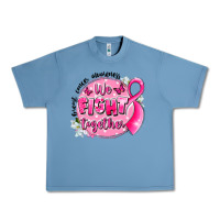 Pebble Blue breast cancer awareness we fight together Urban Heavy Tee - LillyAllenDesigns