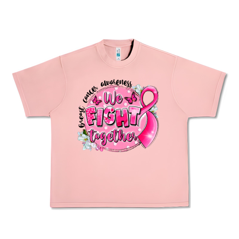 Breast Cancer Awareness We Fight Together Urban Heavy Tee by LillyAllenDesigns | Teevron