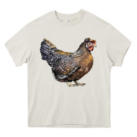 Cream Cream Legbar Chicken Heavy Core Tee - LillyAllenDesigns