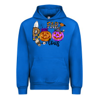 Cobalt Fab Boo Lous Urban Hoodie - CowhideDigitalArt